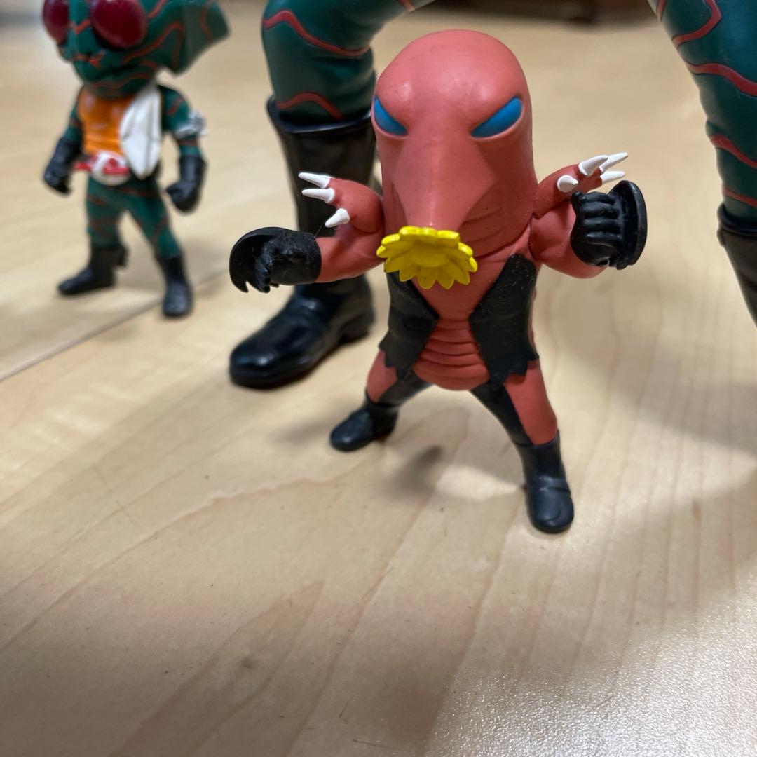 仮面ライダーアマゾン☆BIGソフビ☆・フィギュアまとめて売り。32
