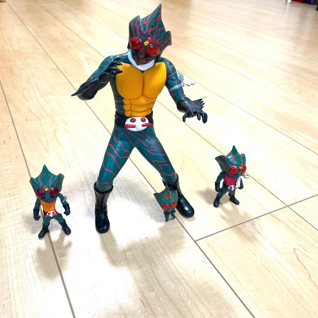 仮面ライダーアマゾン☆BIGソフビ☆・フィギュアまとめて売り。32