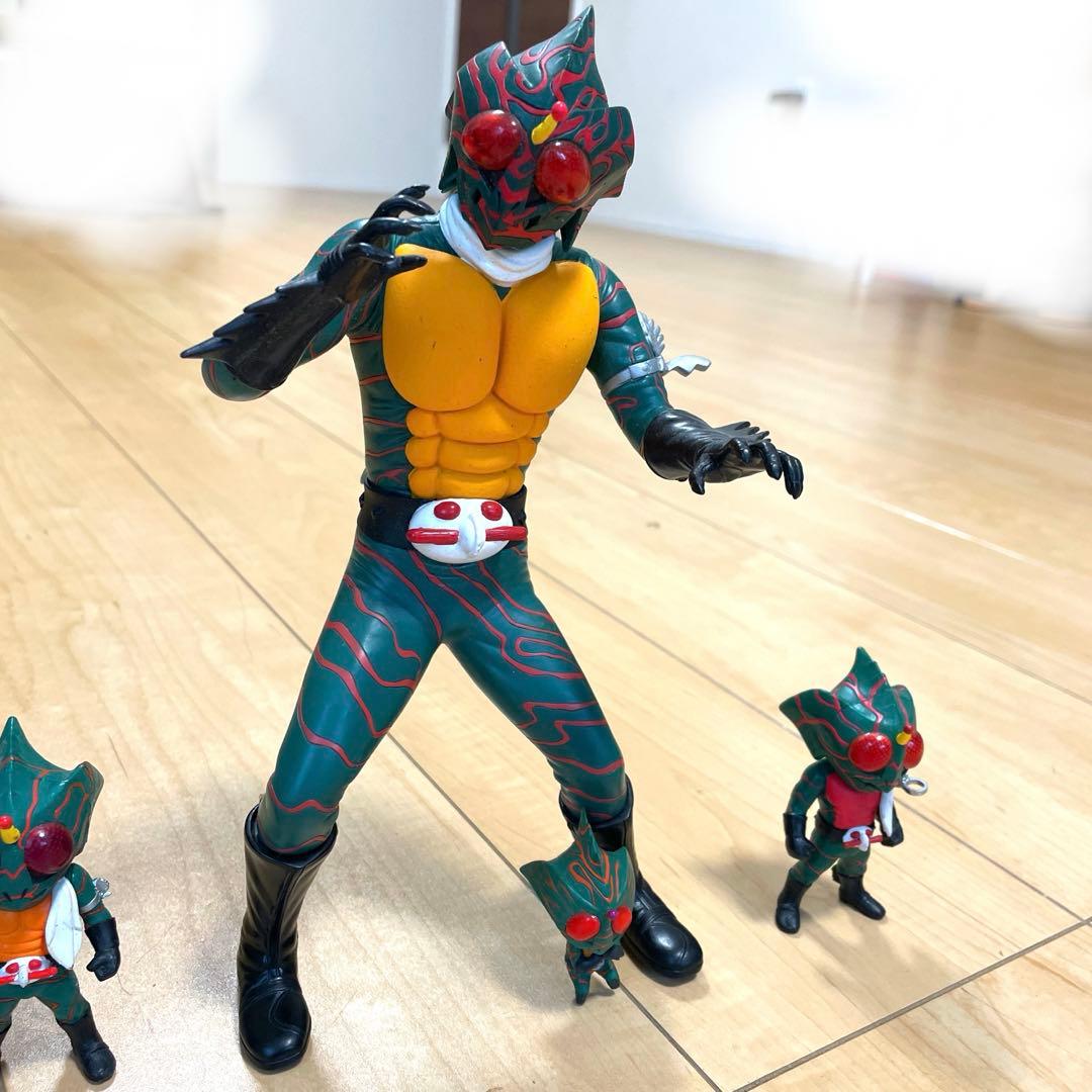 仮面ライダーアマゾン☆BIGソフビ☆・フィギュアまとめて売り。32