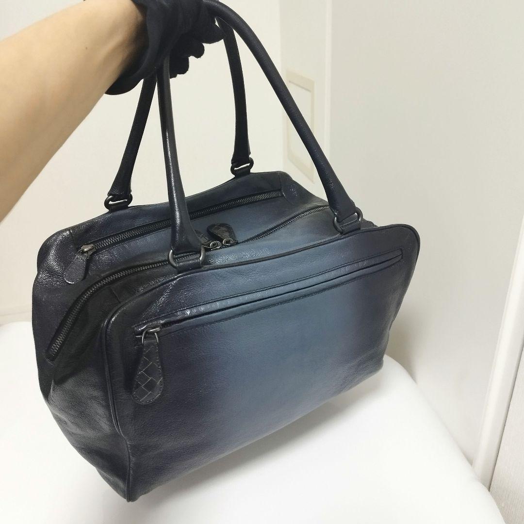 美品☆　ボッテガヴェネタ　ボストンバッグ　ハンドバッグ　オールレザー