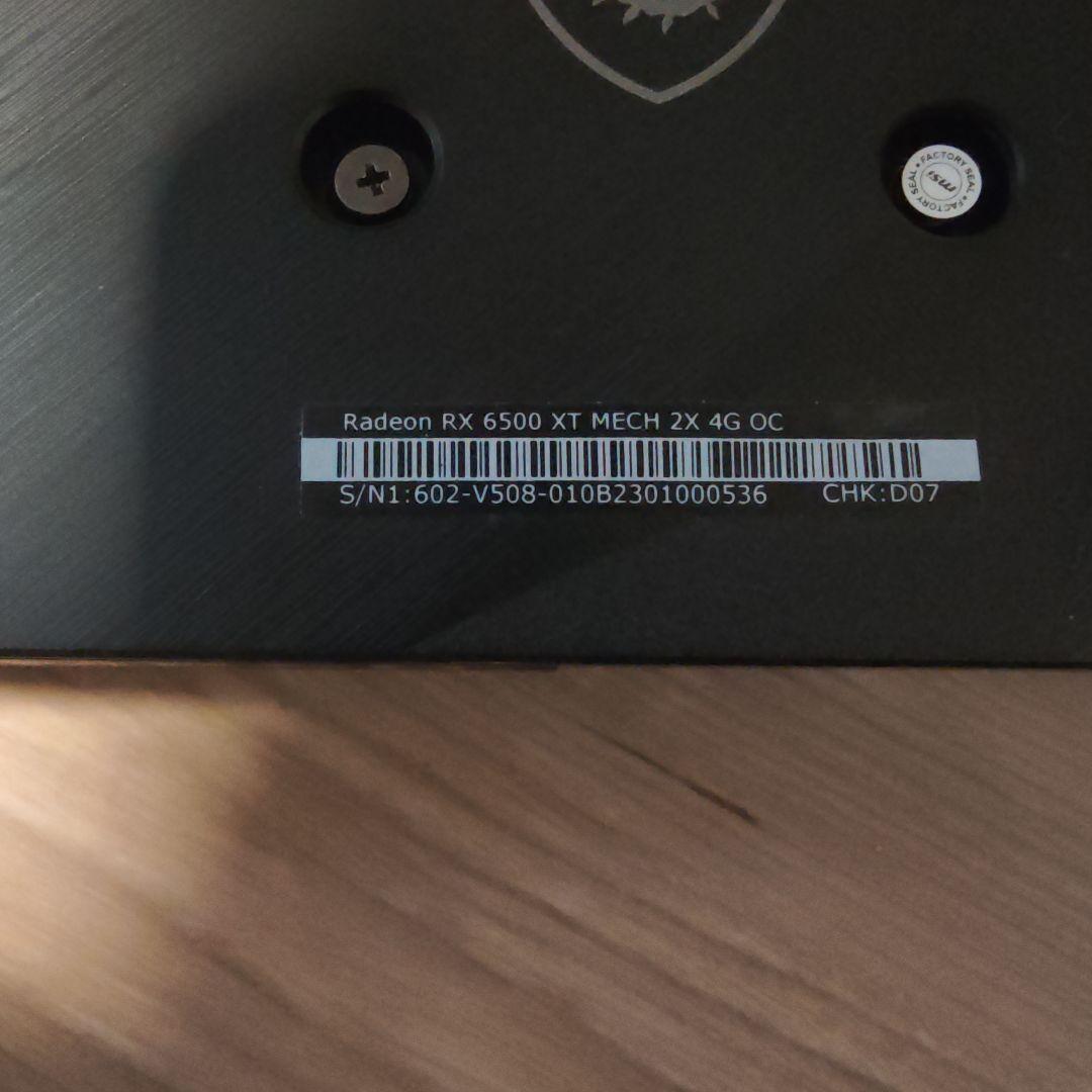 グラフィックボード・グラボ・ビデオカード Radeon RX 6500 XT MECH 2X 4G OC