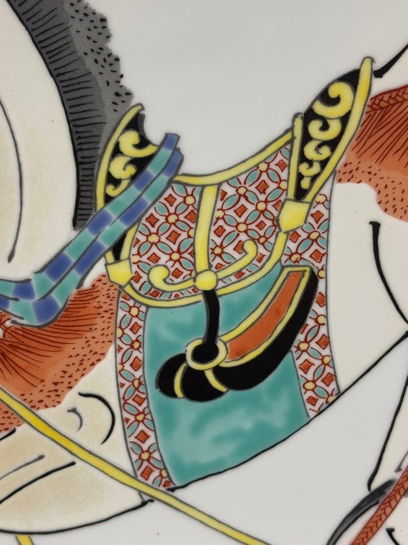 馬　陶器　平皿　大皿　絵画　美術　芸術　有田焼