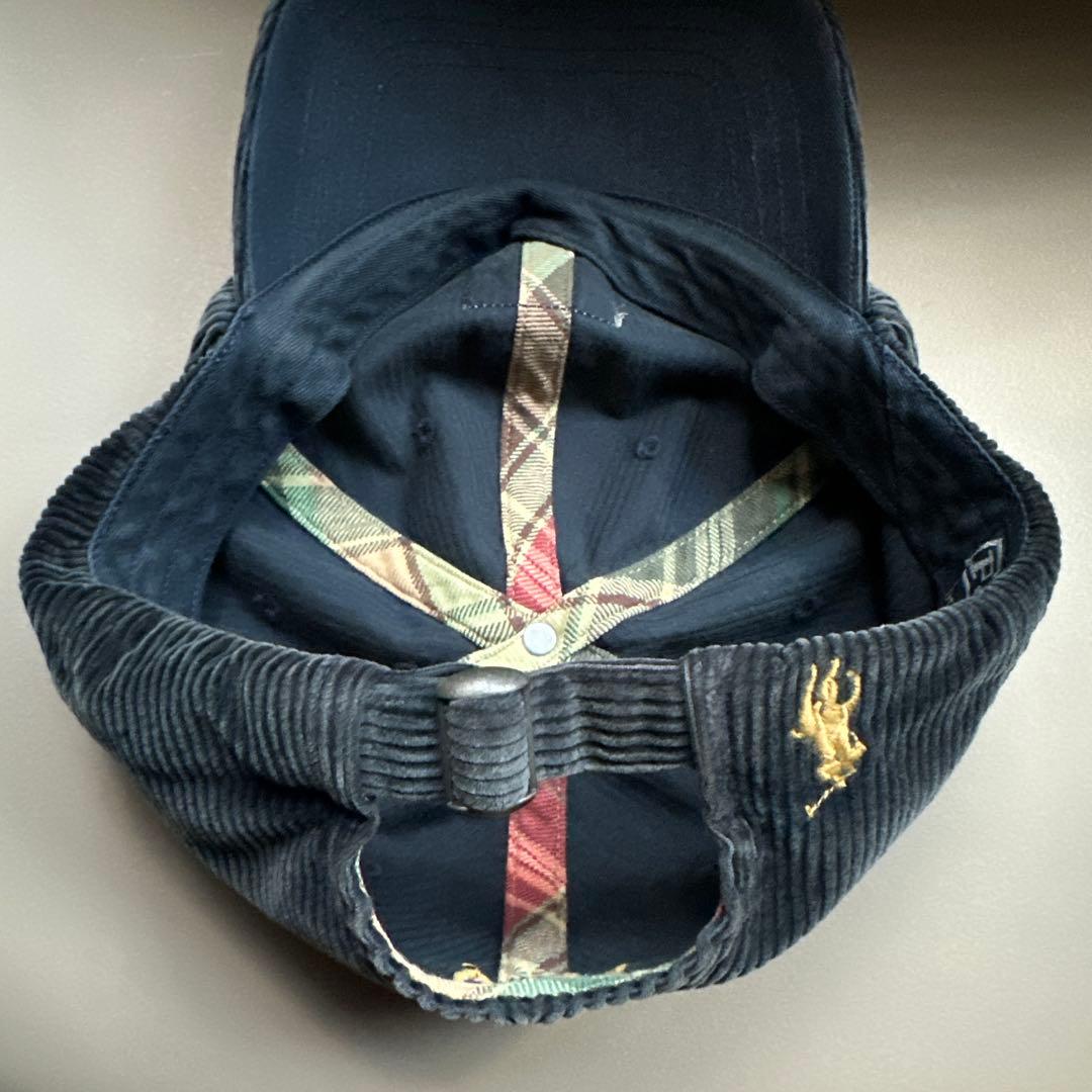 90s' Ralph Lauren コーデュロイキャップ　フェード