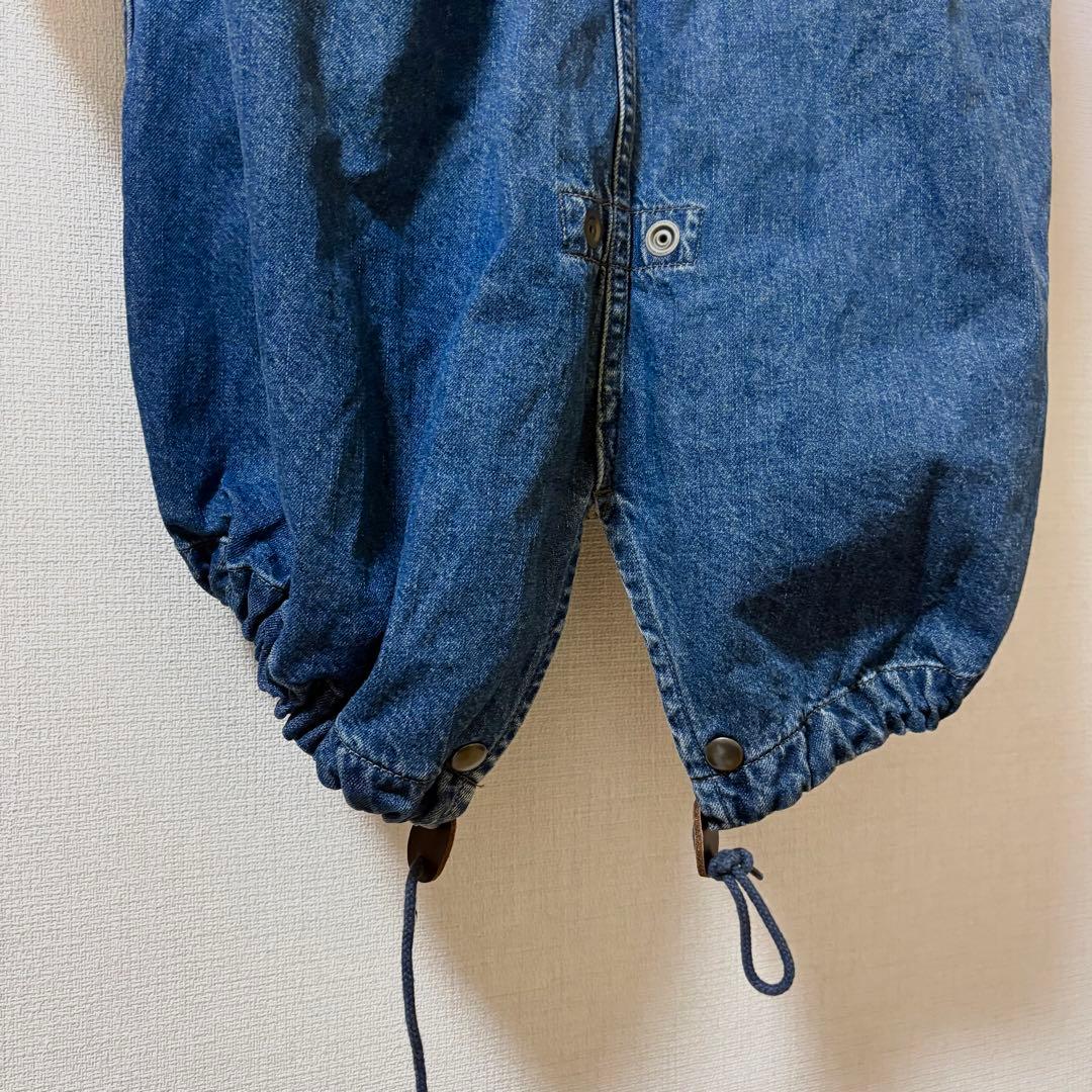 Johnbull フード付きデニムモッズコート ダウンライナー付き　a269