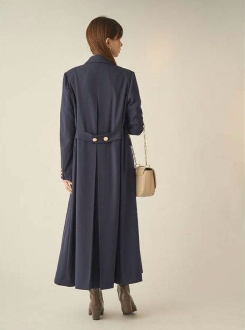 SNIDEL バックフレアロングジャケットコート