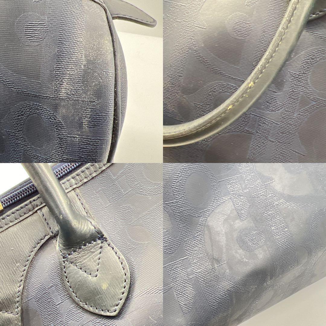 Christian Dior ディオール トロッター ボストン ヴィンテージ 紺