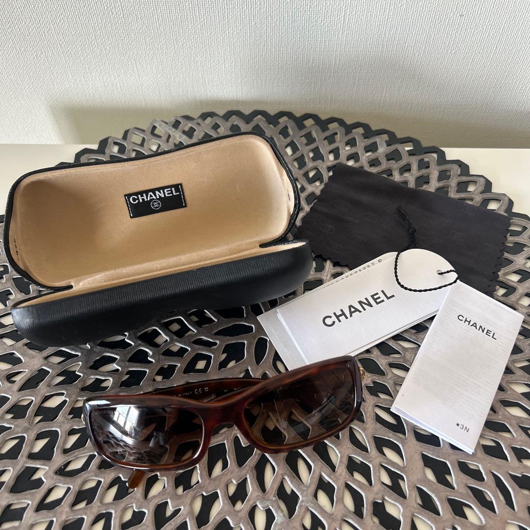 超美品CHANEL サングラス茶系 付属品全てあり