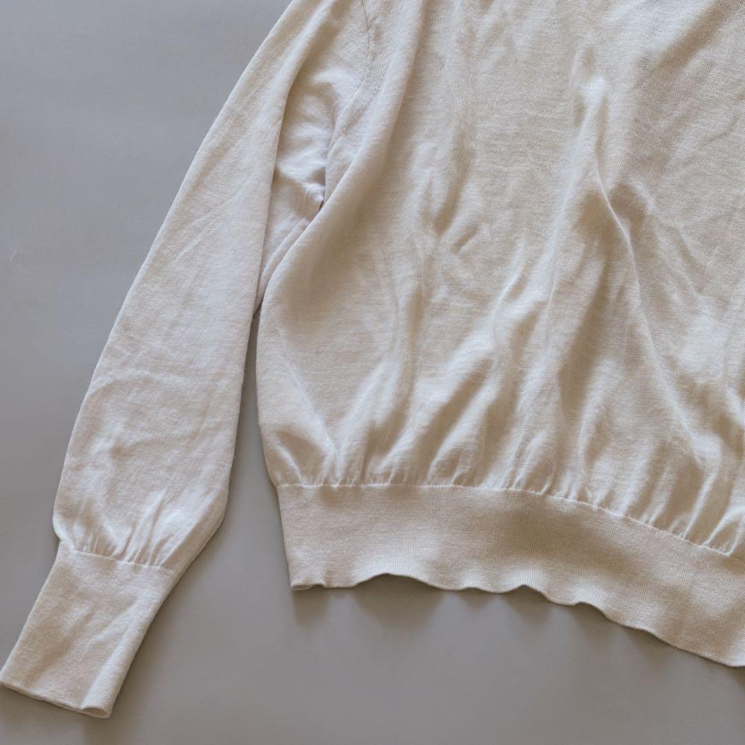 25年モデル ATON RAMIE WOOL Vネックニットカーディガン 02