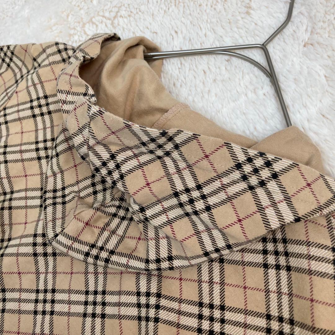 Burberry London Tシャツ 半袖 フード ノバチェック ロゴ