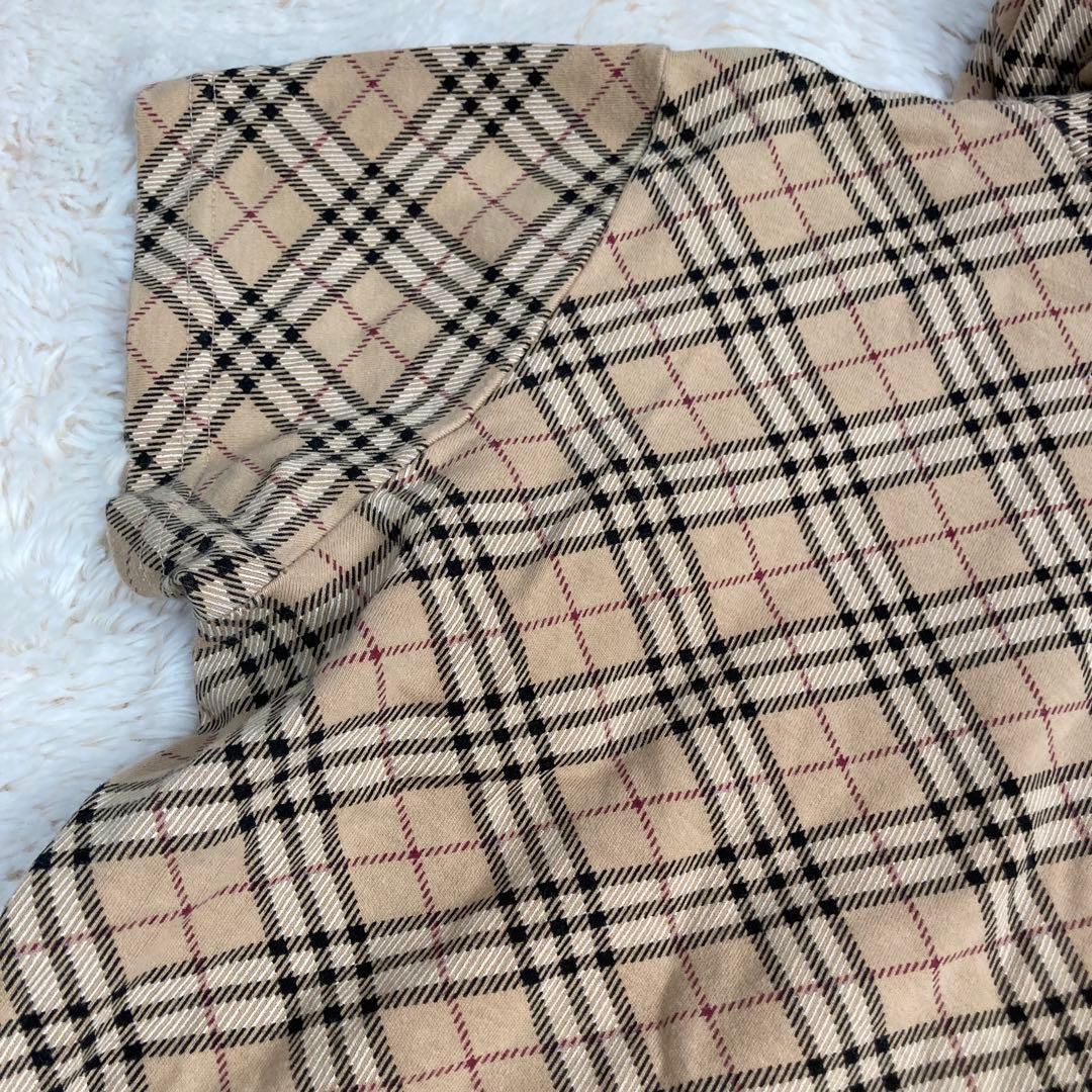 Burberry London Tシャツ 半袖 フード ノバチェック ロゴ