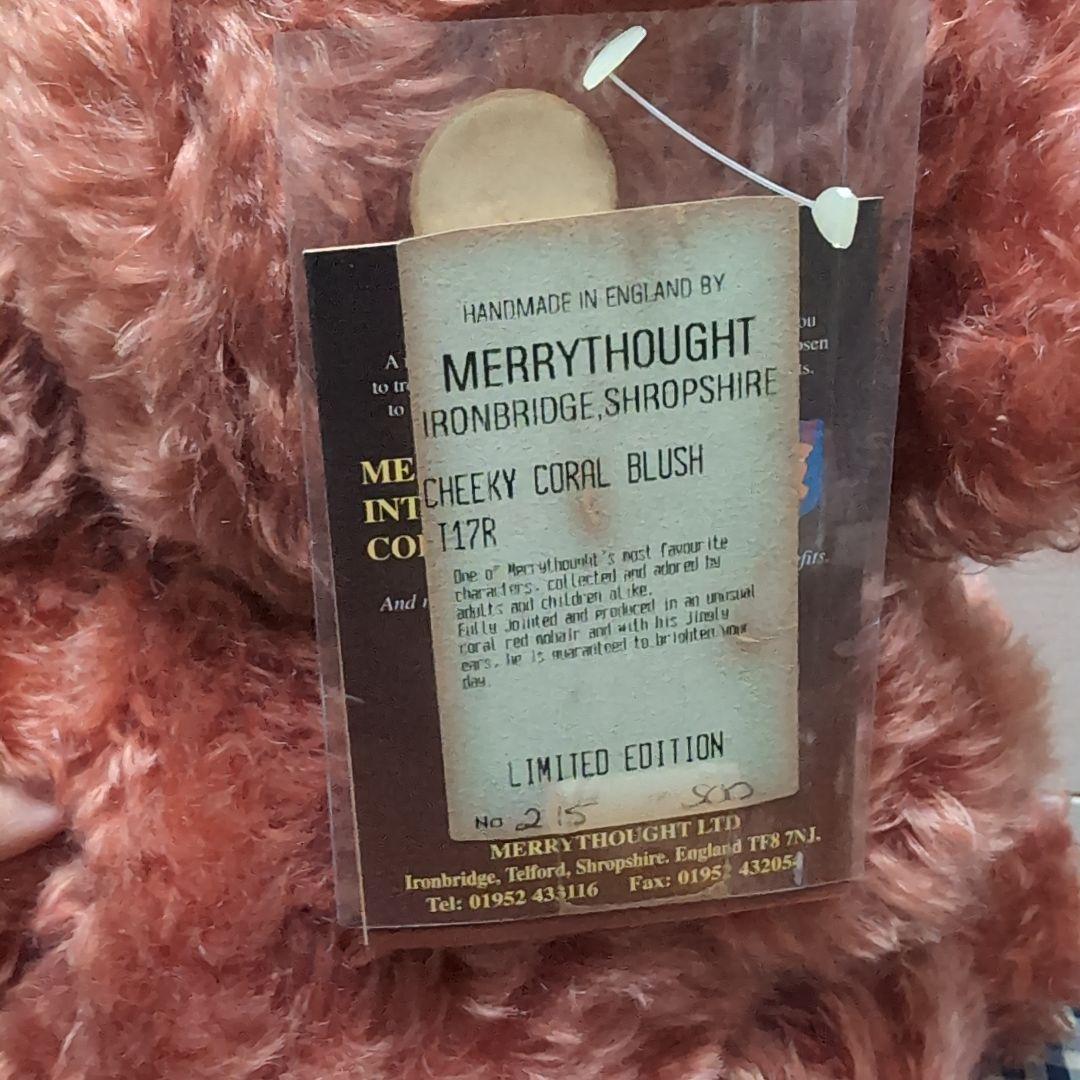 Merrythought チーキー コーラルブラッシュ 1998 限定