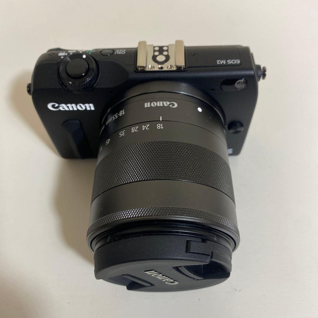 【美品】Canon EOS M2 ミラーレスカメラ 18-55mmレンズ付き