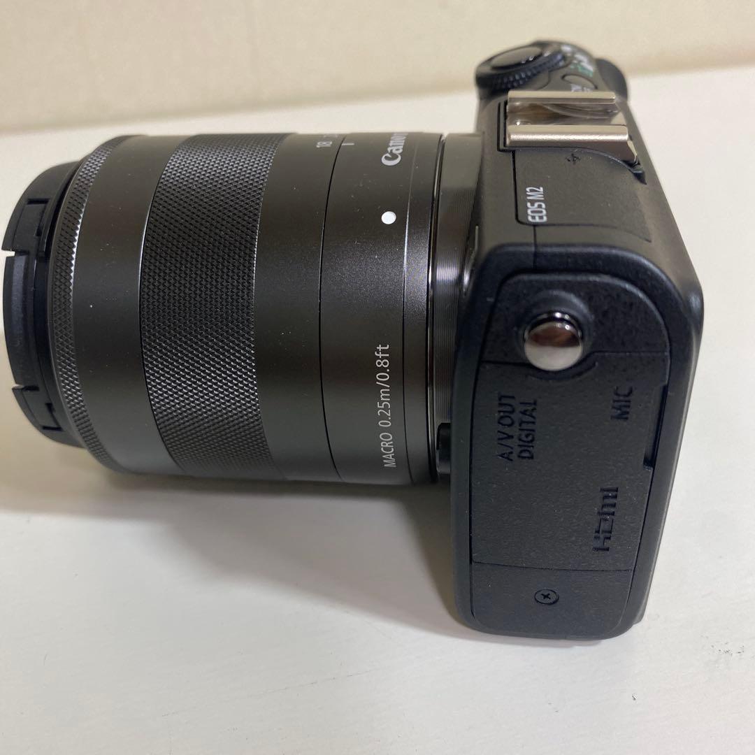 【美品】Canon EOS M2 ミラーレスカメラ 18-55mmレンズ付き