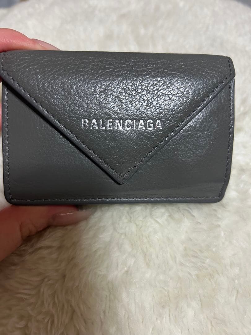 BALENCIAGA バレンシアガ ミニペーパーウォレット 3つ折