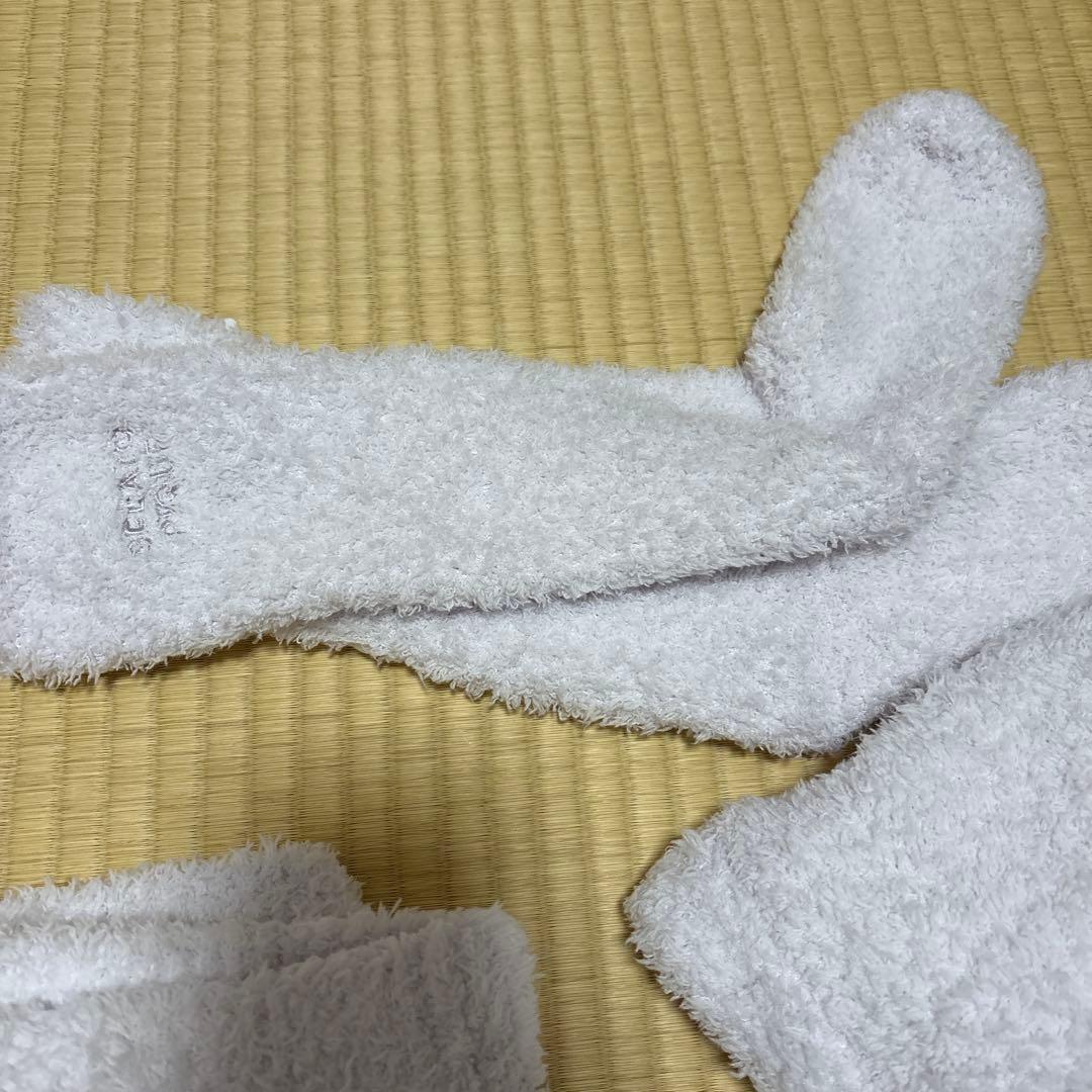 ジェラートピケ もこもこ パジャマ ルームウェア 上下 ソックス 3点セット