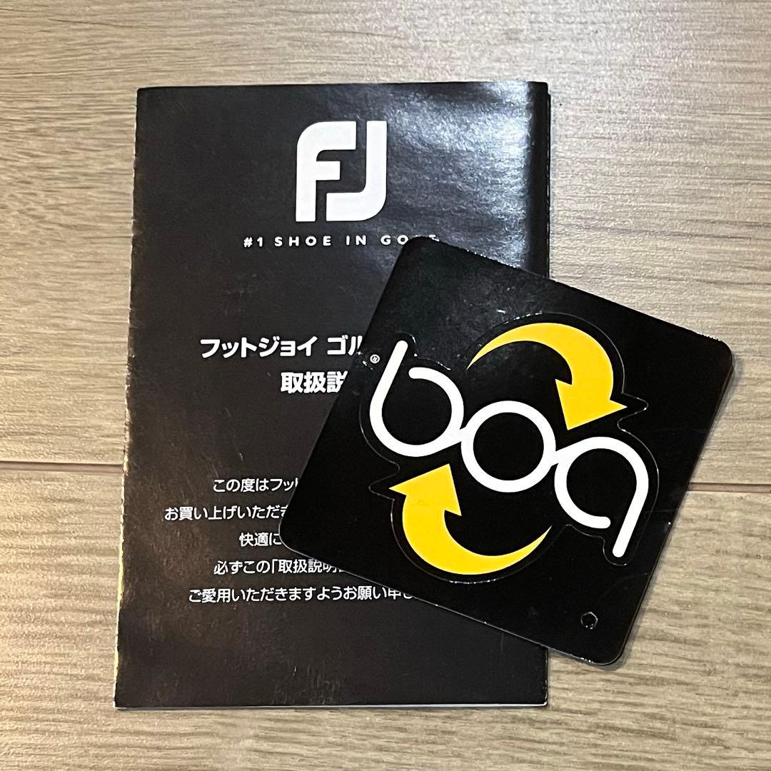 FJ フットジョイ レディースゴルフシューズ　BOA式　ホワイト／ゴールド