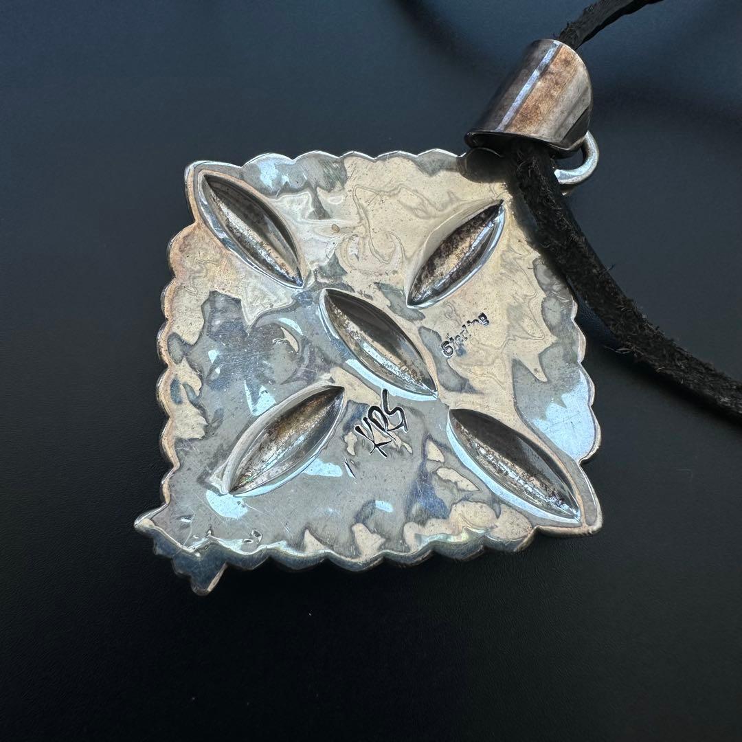 Navajo Chris Billie スタンプワーク ペンダントトップ