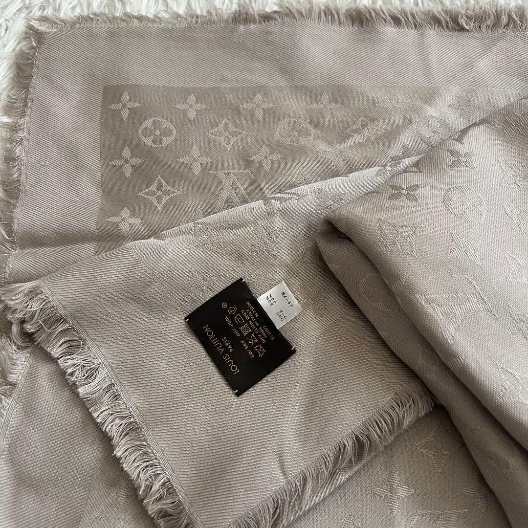 【最終値下げ】LOUIS VITTON ショール モノグラム グレージュ