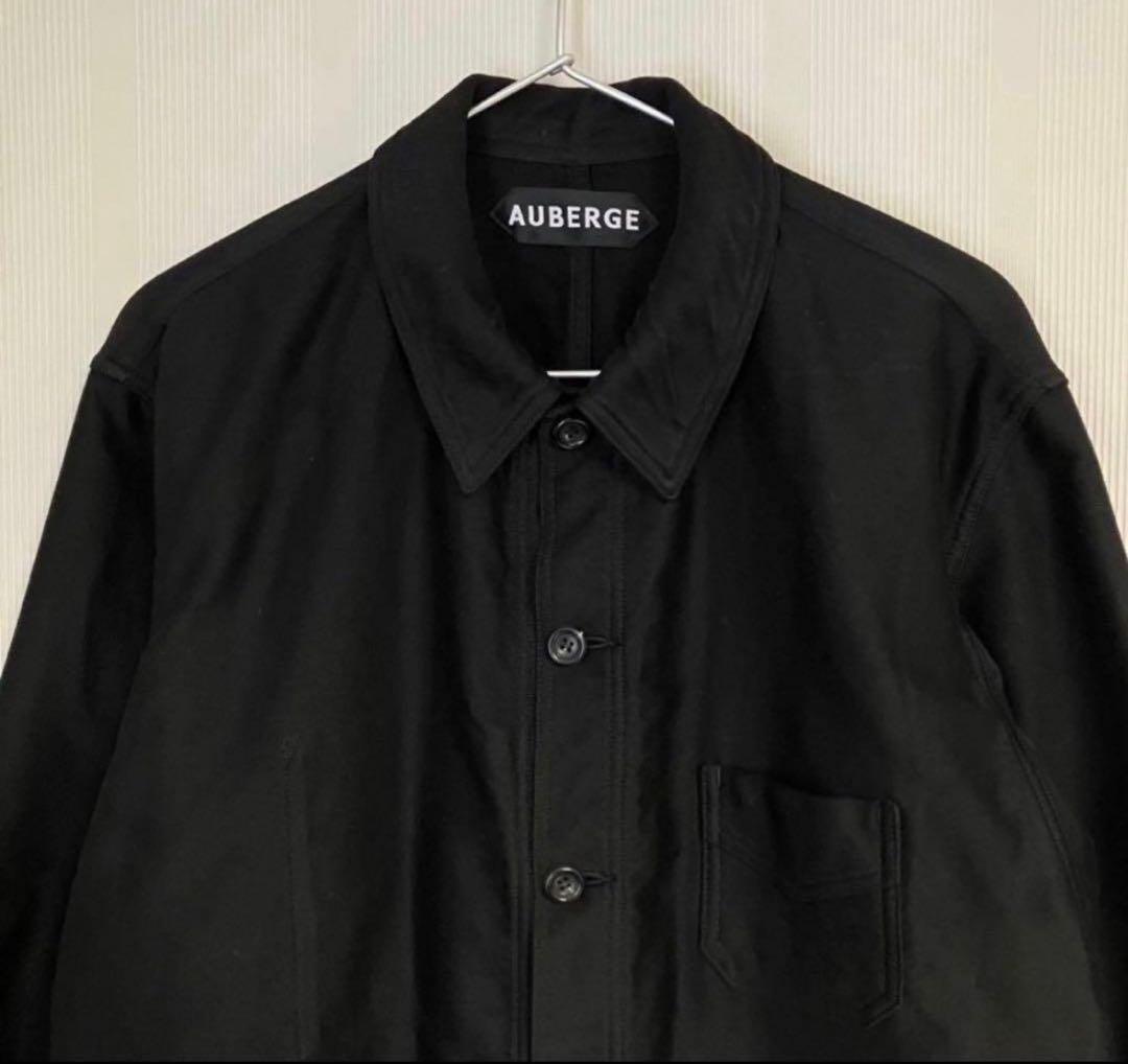 美品 ブラックモールスキン AUBERGE CHARBON DEEP BLACK