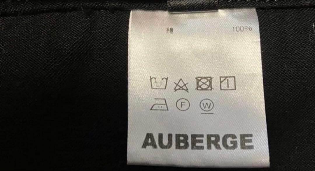 美品 ブラックモールスキン AUBERGE CHARBON DEEP BLACK