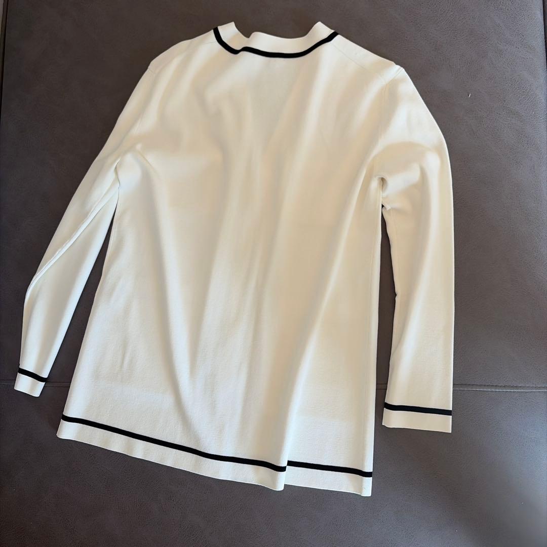 【ほぼ新品❗️Theory】黒ライン カーディガン