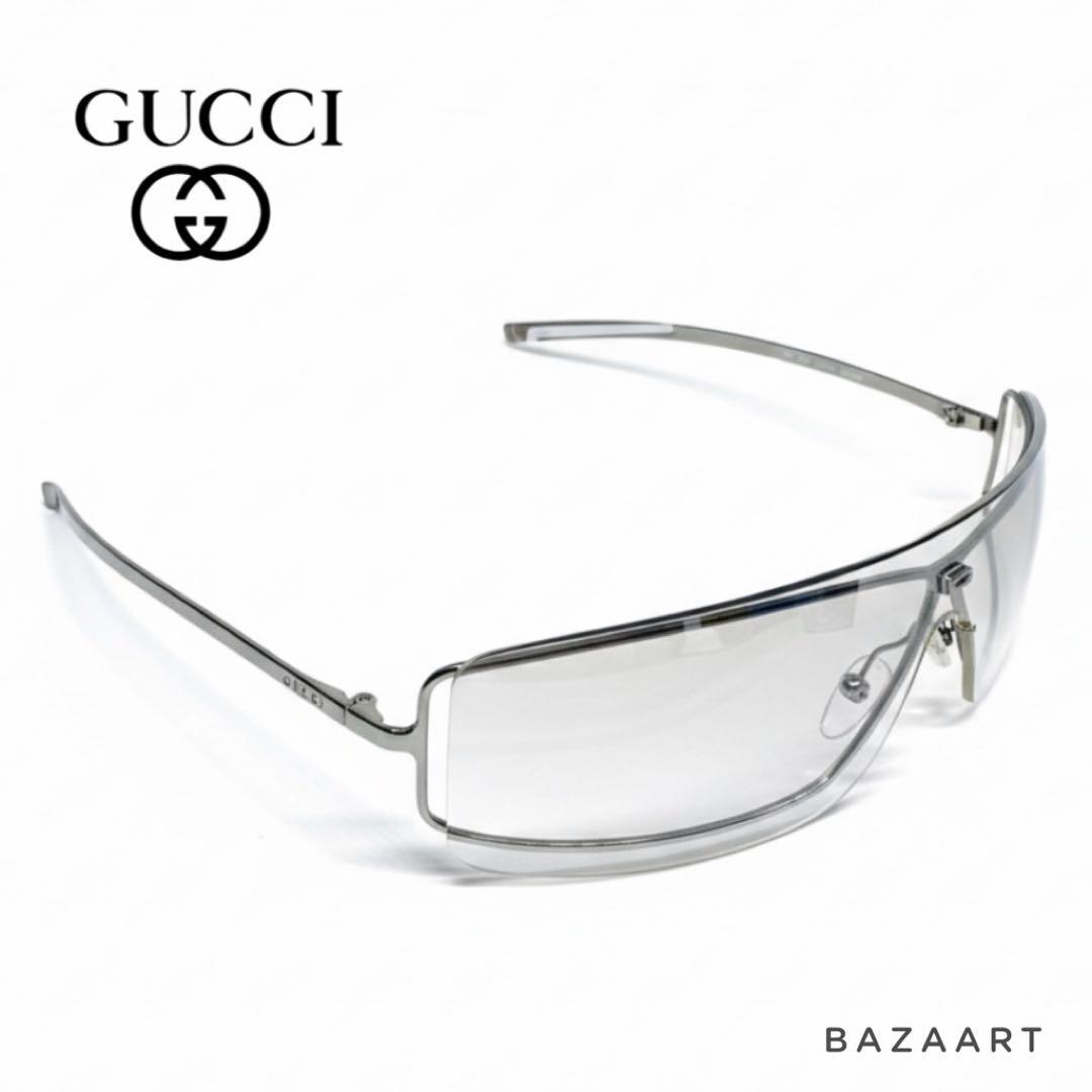 GUCCI グッチ サングラス GG1710 シルバー グレー y2k