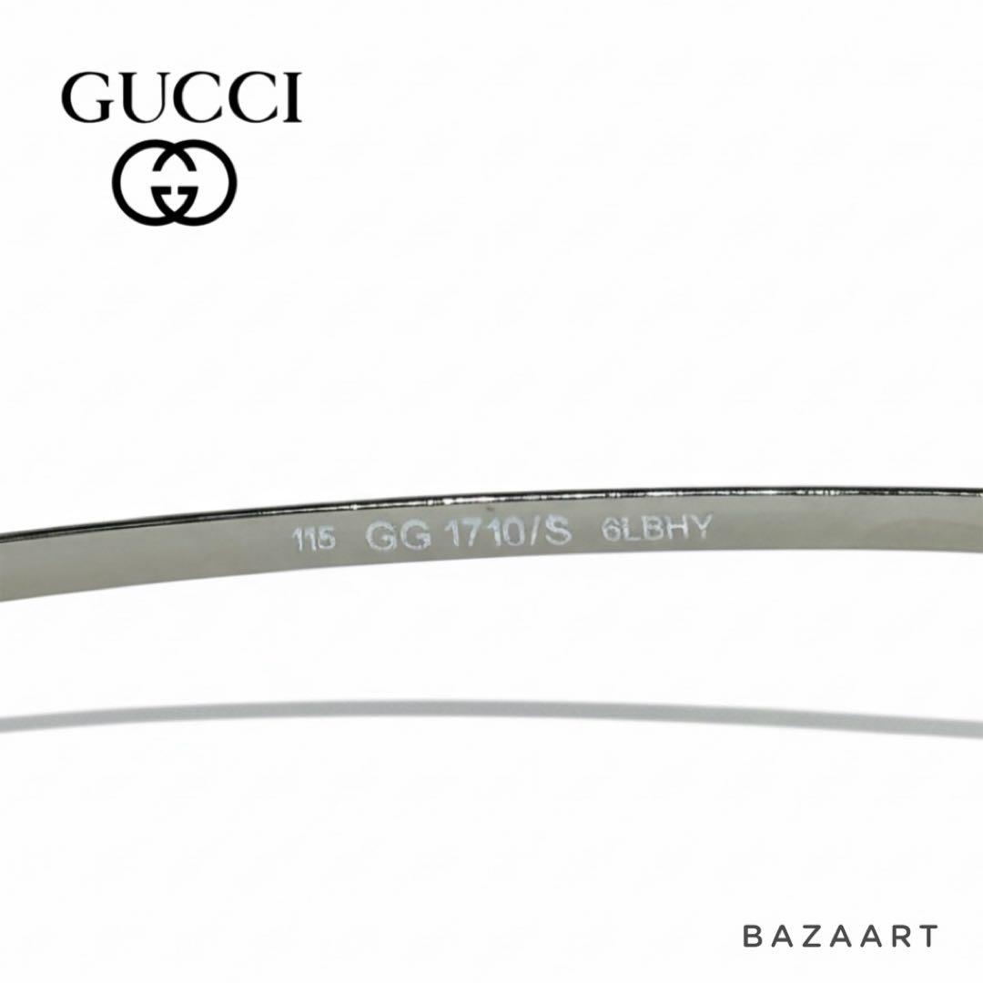 GUCCI グッチ サングラス GG1710 シルバー グレー y2k