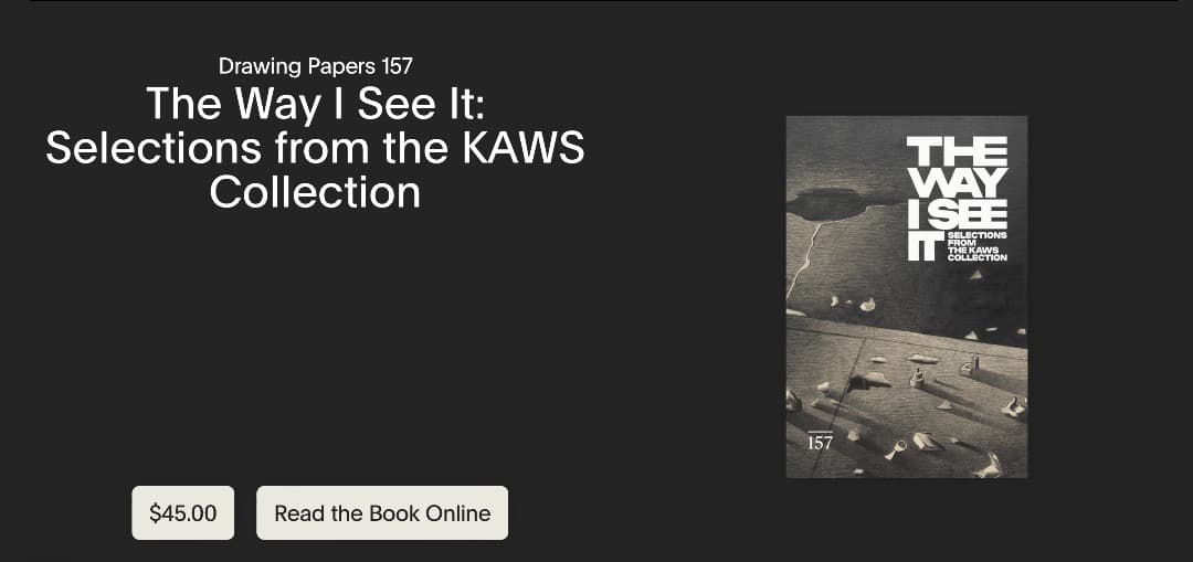 KAWS The Way I See It　カウズ コレクション展覧会図録