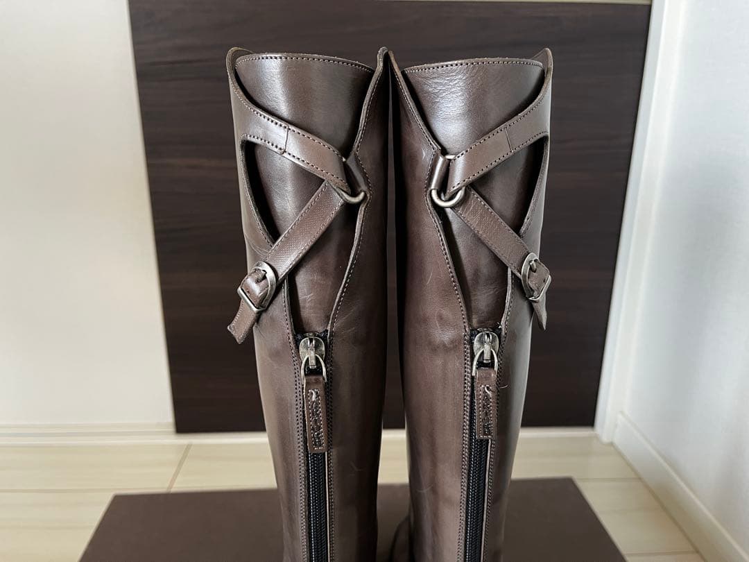 ★美品★SARTORE ロングブーツ　SR2200ダークグレー　37