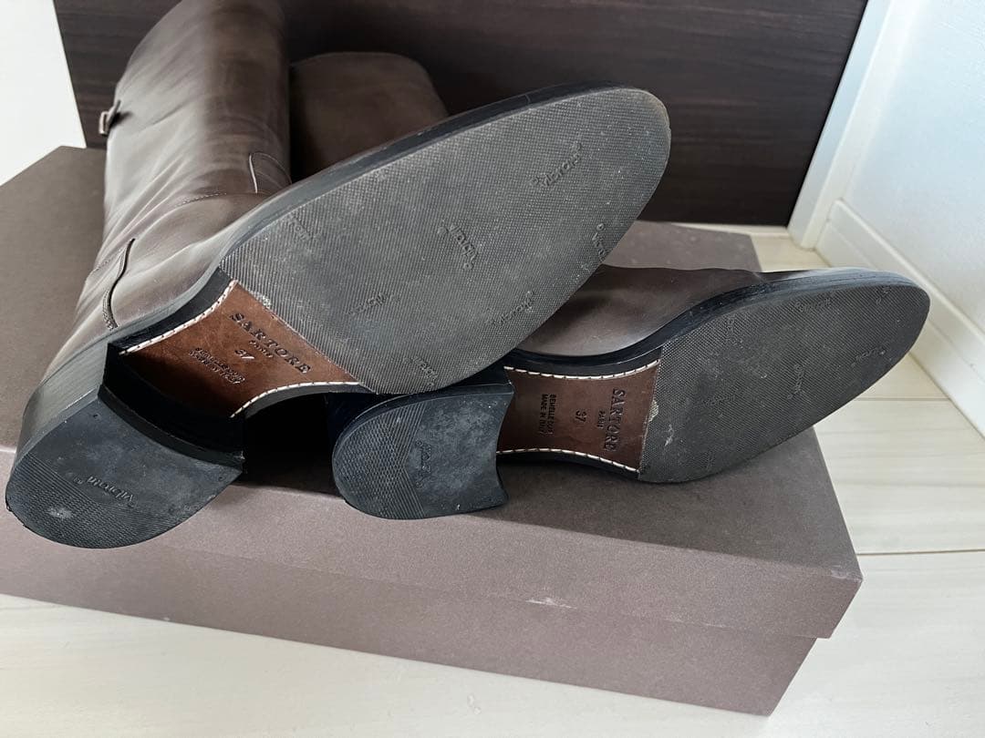 ★美品★SARTORE ロングブーツ　SR2200ダークグレー　37