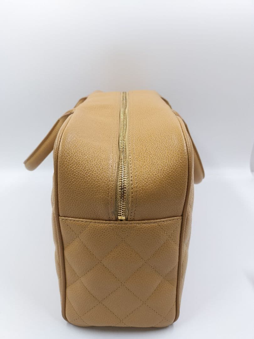 き*ら様 正規品　CHANEL キャビアスキン ココマーク ボストンバック　シャ