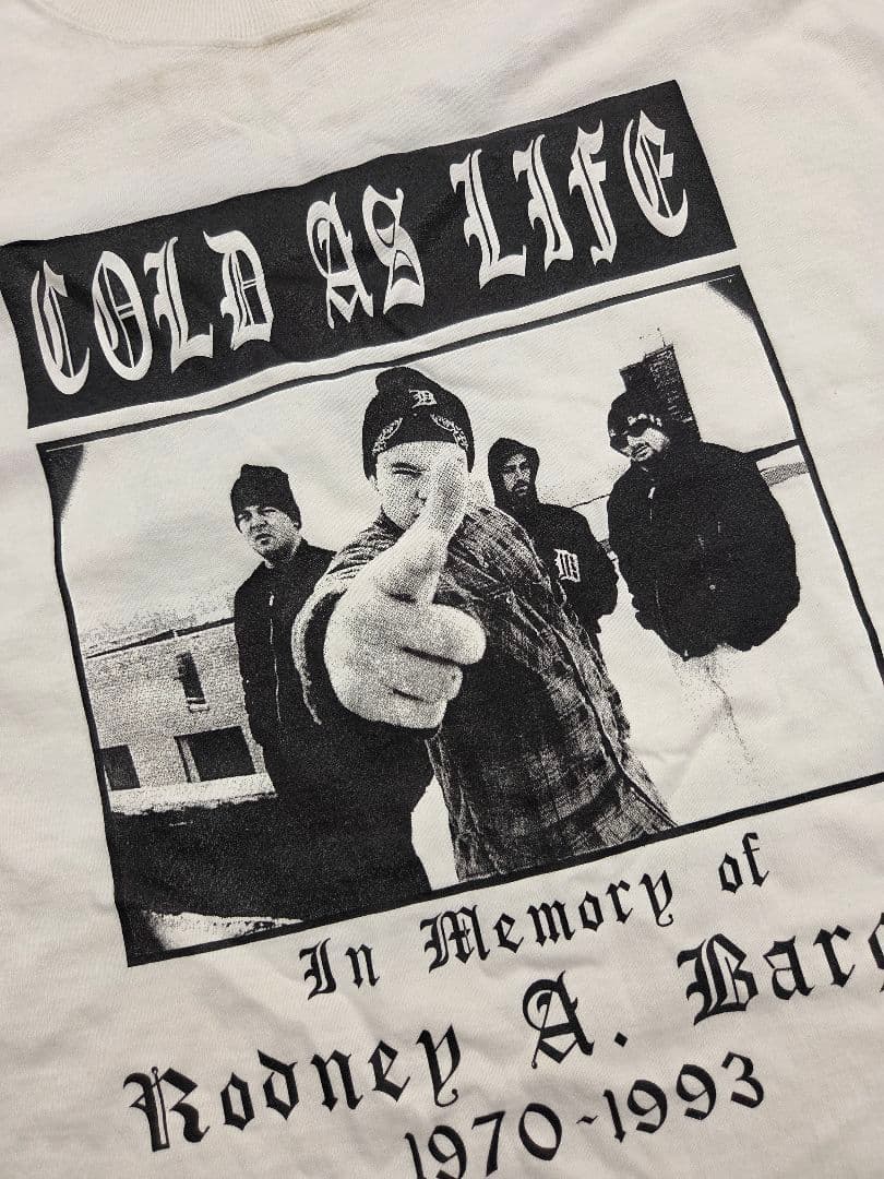 COLD AS LIFE Tシャツ 当時物 未使用