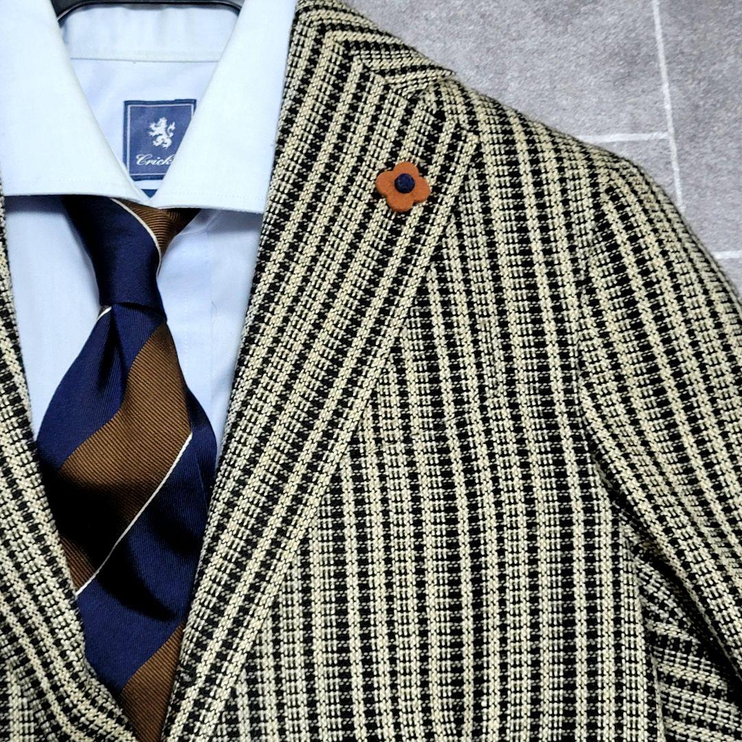 ★Kofb様 LARDINI 春夏 シルク テーラードジャケット 44