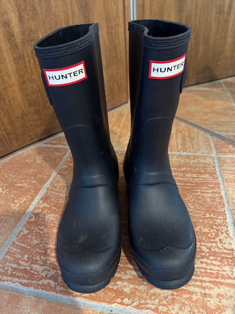 HUNTER ブラック 長靴 バックル付き　23センチ