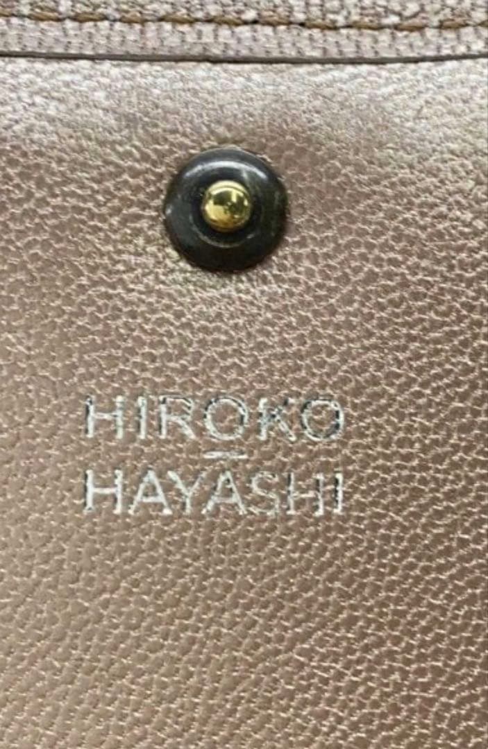 ヒロコハヤシ ジラソーレ 二つ折り財布 ピンクシルバー ミニウォレット