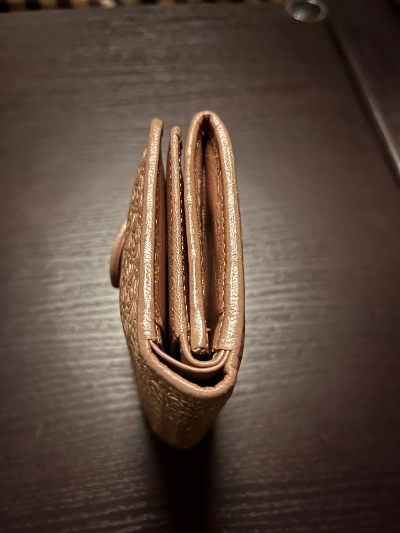 ヒロコハヤシ ジラソーレ 二つ折り財布 ピンクシルバー ミニウォレット
