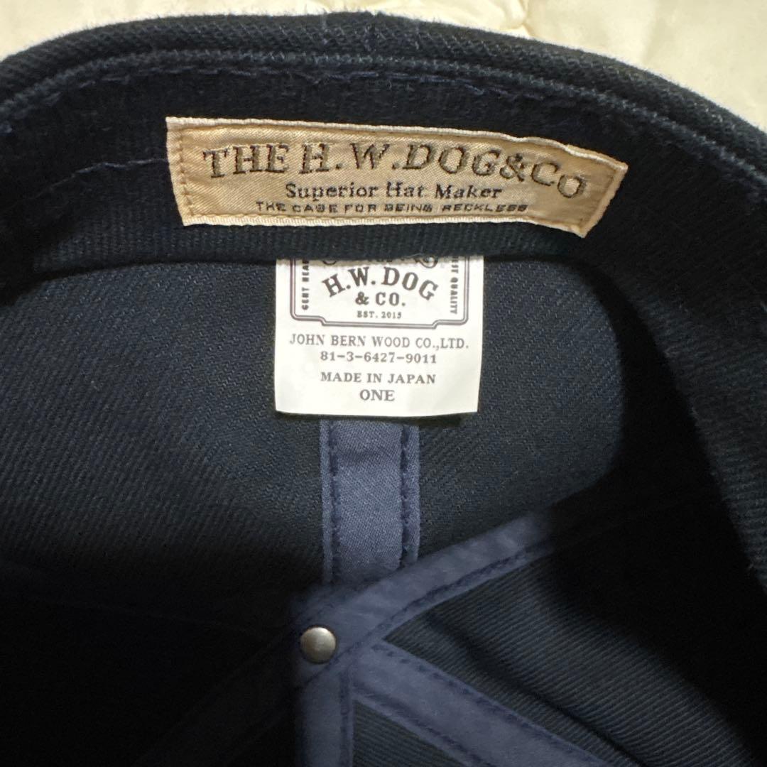 H.W.DOG & CO. ネイビートラッカーキャップ　帽子