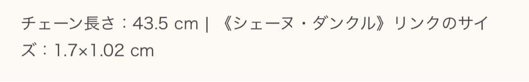 HERMES ネックレス＜シェーヌ・ダンクル＞MM