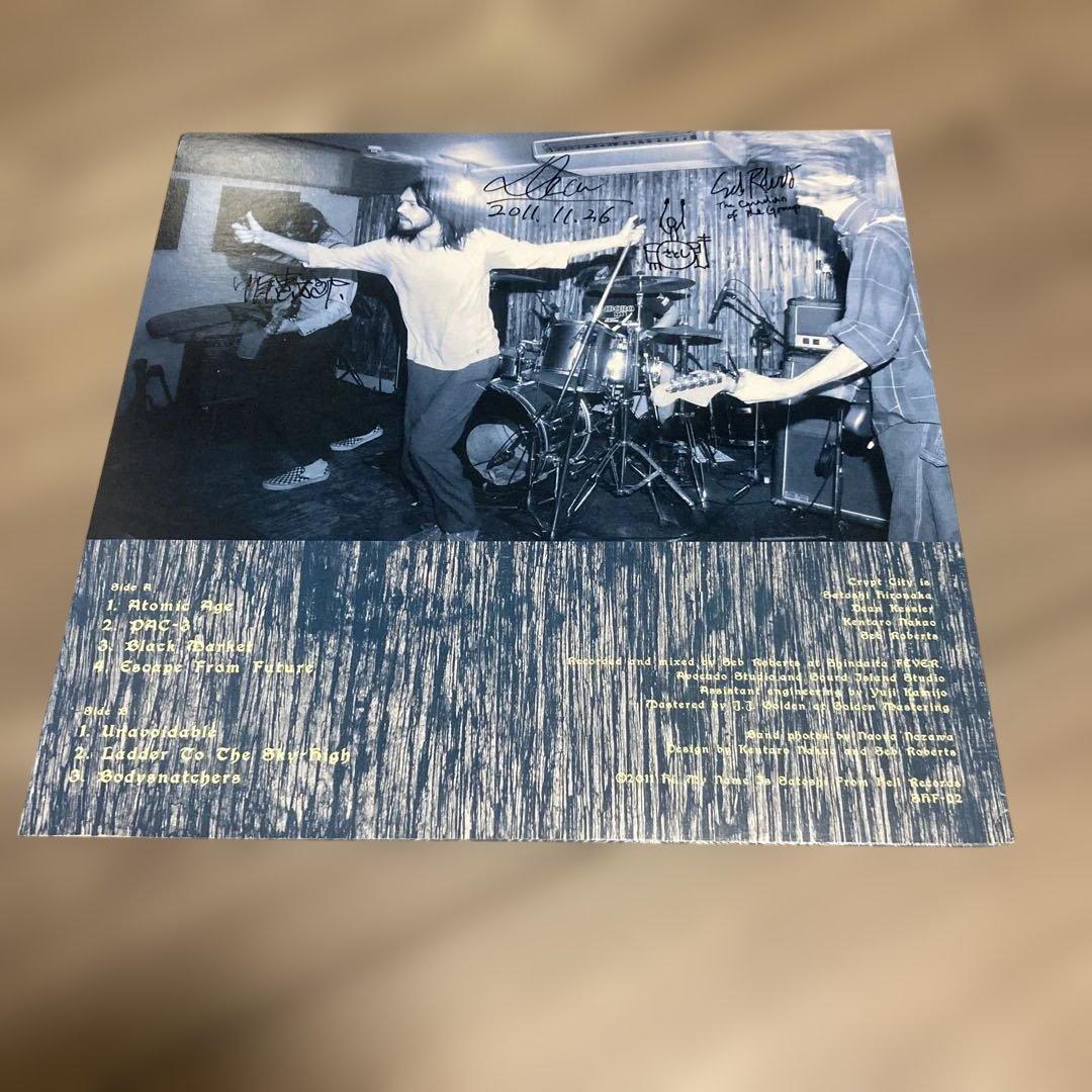 サイン入りレコード　CRYPT CITY クリプトシティ 中尾憲太郎
