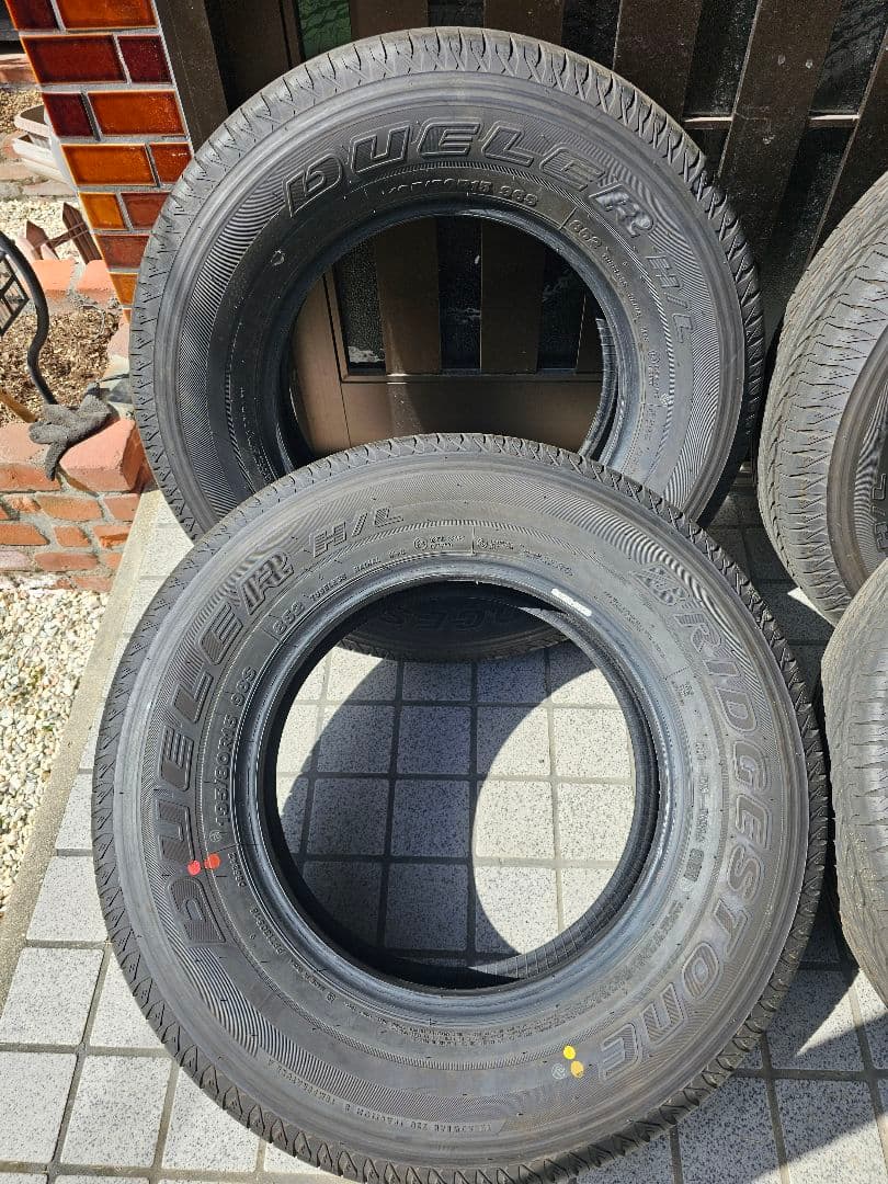 新車外しジムニーノマド純正タイヤ4本BRIDGESTONE 195/80R15