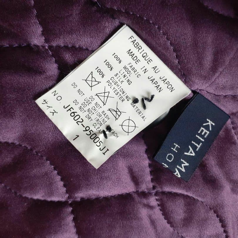 KEITA MARUYAMA 刺繍ダッフルコート　フォックス　シルク　ウール