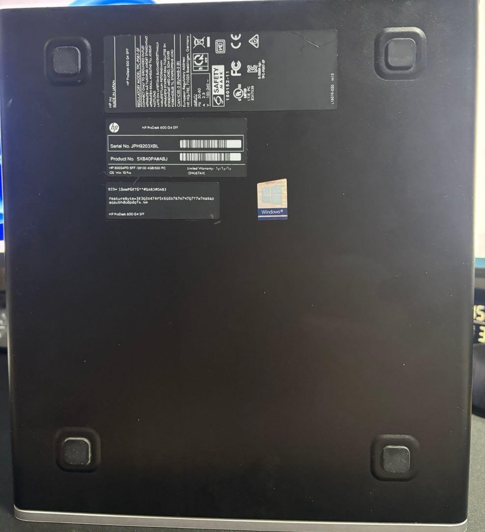 HP Prodesk 600 G4 SFF Corei5-8500 グラボ増設