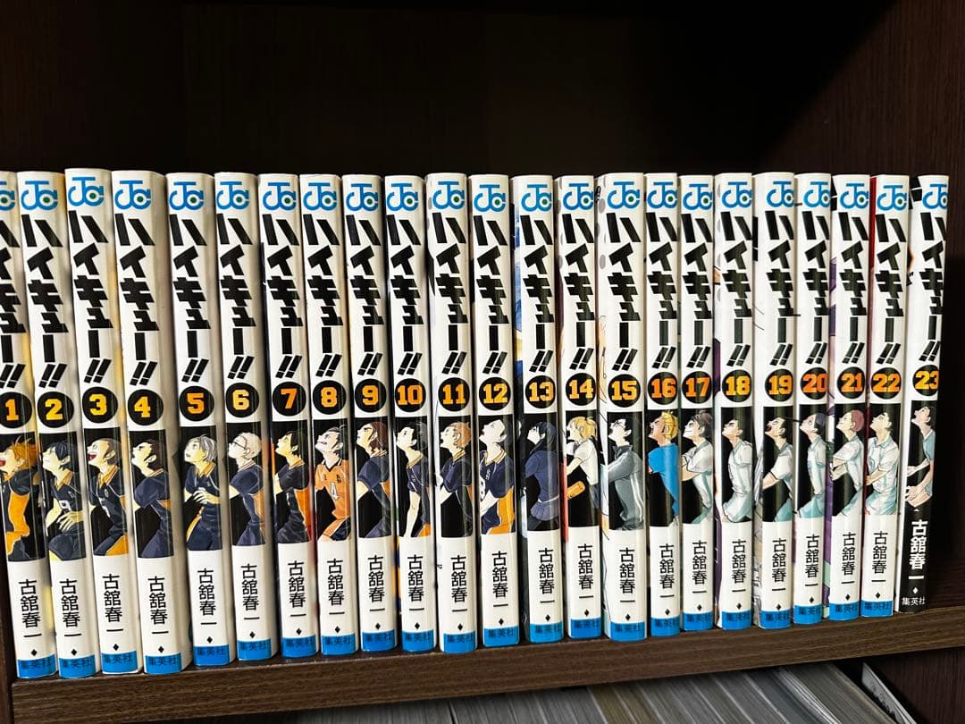 ハイキュー 1-45巻＋33.5巻、ガイドブック2冊　全巻 48冊　赤ペン