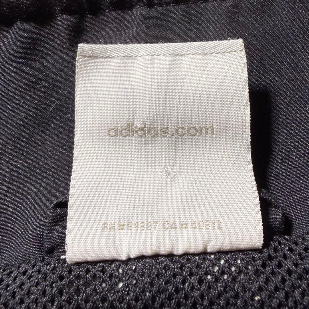 00s adidasトラックジャケット古着ブラックM当時物unisex短丈希少