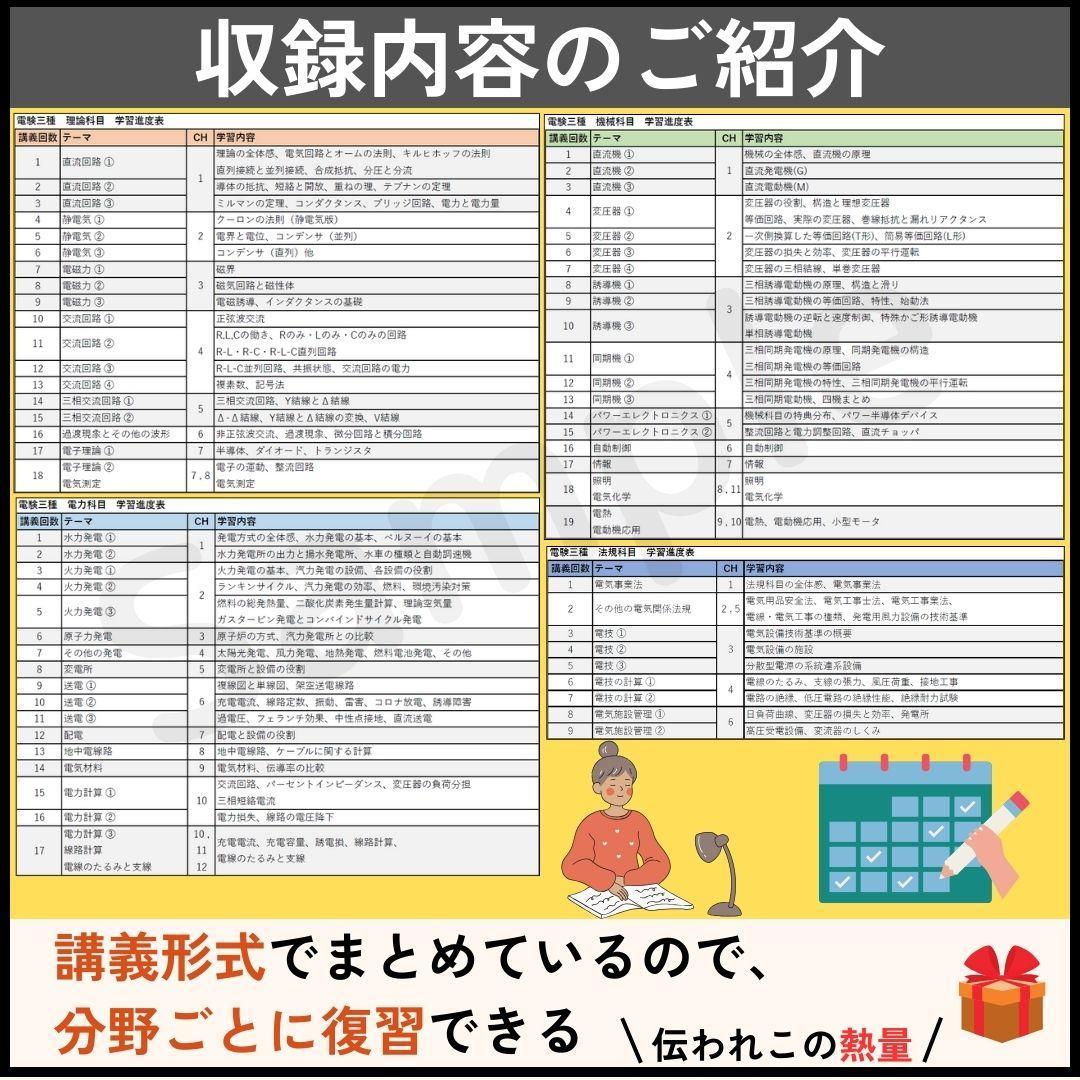 〇試験直前の総復習〇電験三種 フルカラー暗記シート+まとめノート（全科目+入門