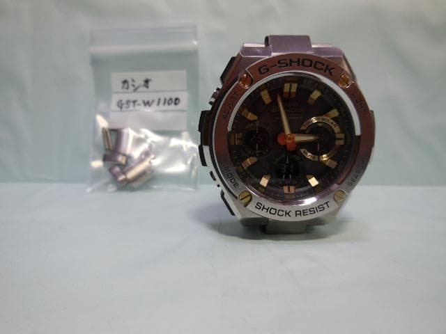 カシオ G-SHOCK GST-W110D-1A9JF 電波ソーラー アナデジ