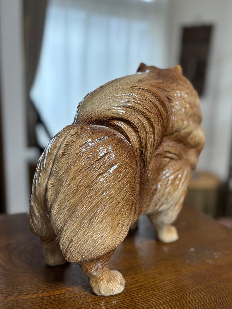 ポメラニアン　置物　ほぼ実物大