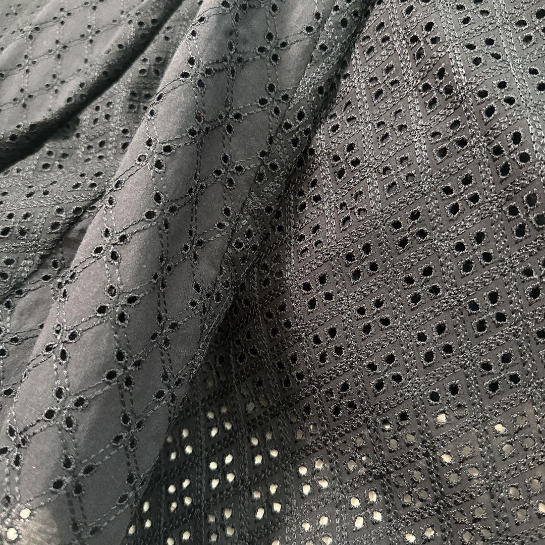 アナイ ANAYI 刺繍　レース　スカート　サイズ38（M）　ブラック