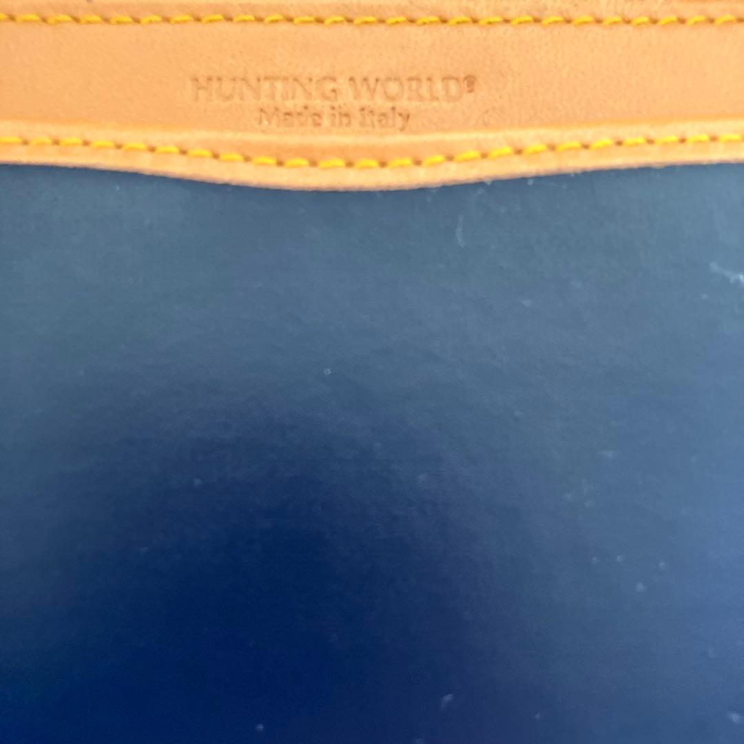HUNTING WORLD ハンティングワールド　名刺入れ ネイビー