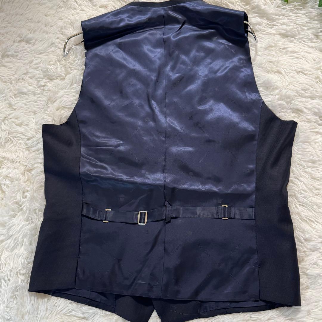 《新品》TAKEO KIKUCHI ジレ ネイビー M ビジネス フォーマル